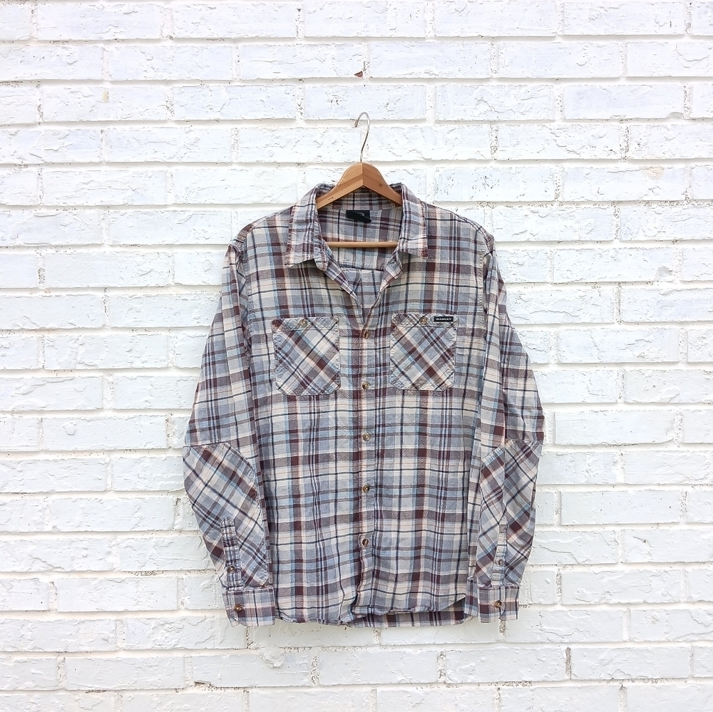 Oakley Plaid Shirt Long Sleeve Workwear Medium